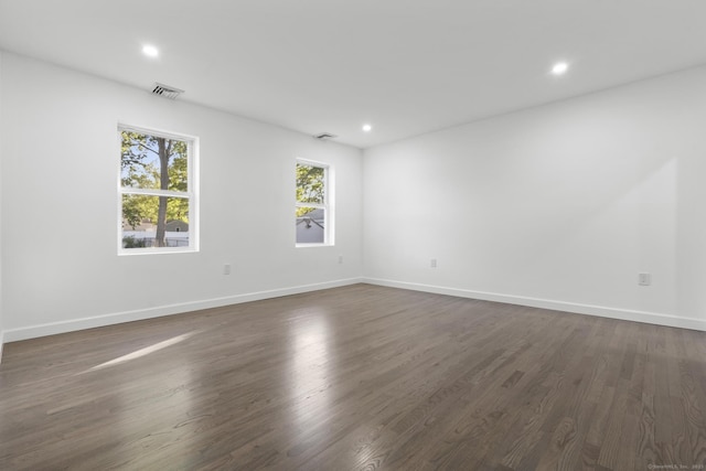 48 Blakeslee Ave, North Haven, CT 06473 - unfurnished room featuring baseboards, recessed lighting, and dark wood finished floors