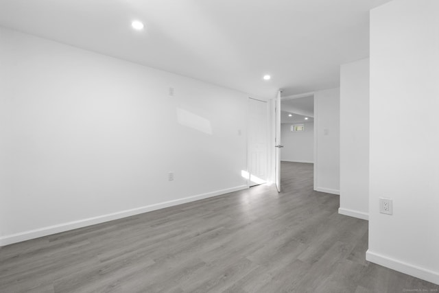 48 Blakeslee Ave, North Haven, CT 06473 - spare room featuring recessed lighting, wood finished floors, and baseboards