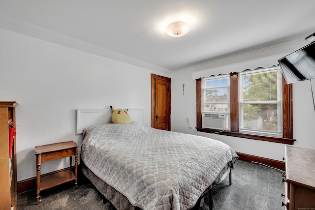 273 Piedmont St, Waterbury, CT 06706 - bedroom featuring baseboards, carpet, and cooling unit