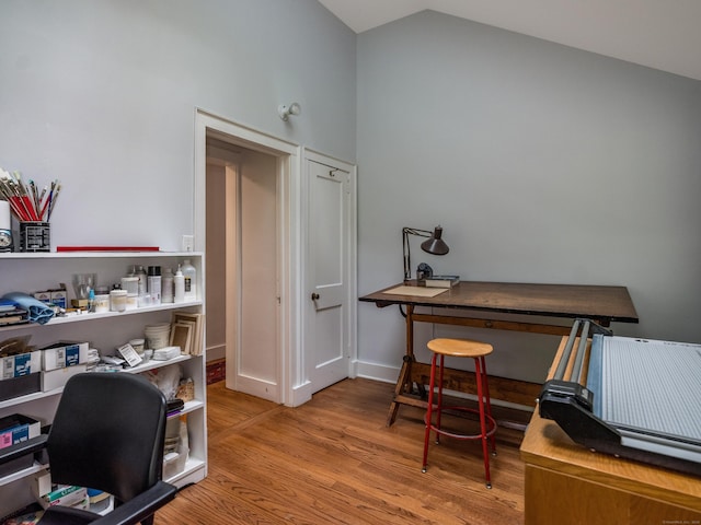 24 River Rd, Deep River, CT 06417 - office space with vaulted ceiling and wood finished floors