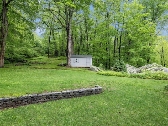 24 River Rd, Deep River, CT 06417 - view of grassy yard featuring a forest view