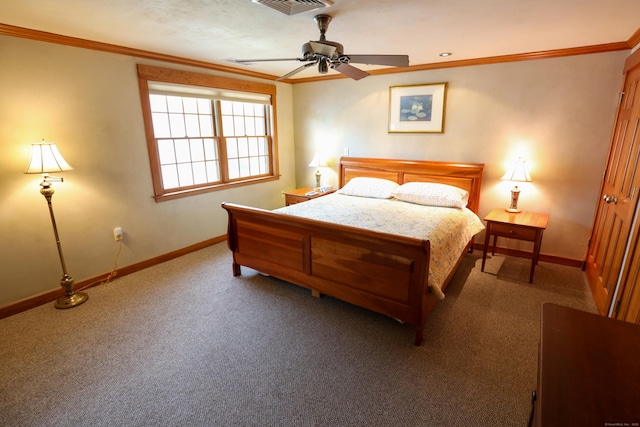 289 Woodchuck Ln, Harwinton, CT 06791 - carpeted bedroom with crown molding and ceiling fan