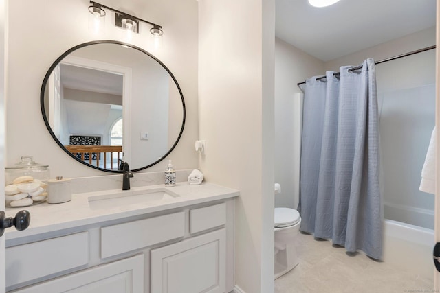 67 Old Farms Rd, Glastonbury, CT 06073 - bathroom featuring vanity, shower / tub combo, and tile patterned floors
