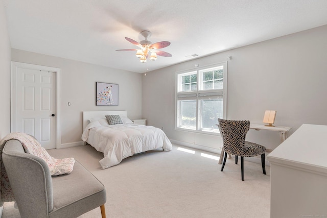 67 Old Farms Rd, Glastonbury, CT 06073 - bedroom with light colored carpet and a ceiling fan