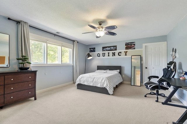 67 Old Farms Rd, Glastonbury, CT 06073 - bedroom with light colored carpet and ceiling fan