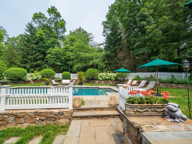 8 Cobbs Mill Rd, Wilton, CT 06897 - view of swimming pool featuring a patio area