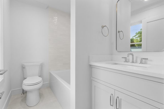 45 Robin Cir, Fairfield, CT 06824 - bathroom with toilet, vanity, and baseboards