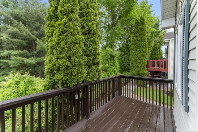 56 Pembroke Rd Apt 11, Danbury, CT 06811 - view of wooden deck