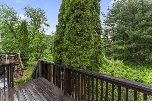 56 Pembroke Rd Apt 11, Danbury, CT 06811 - wooden terrace featuring stairway