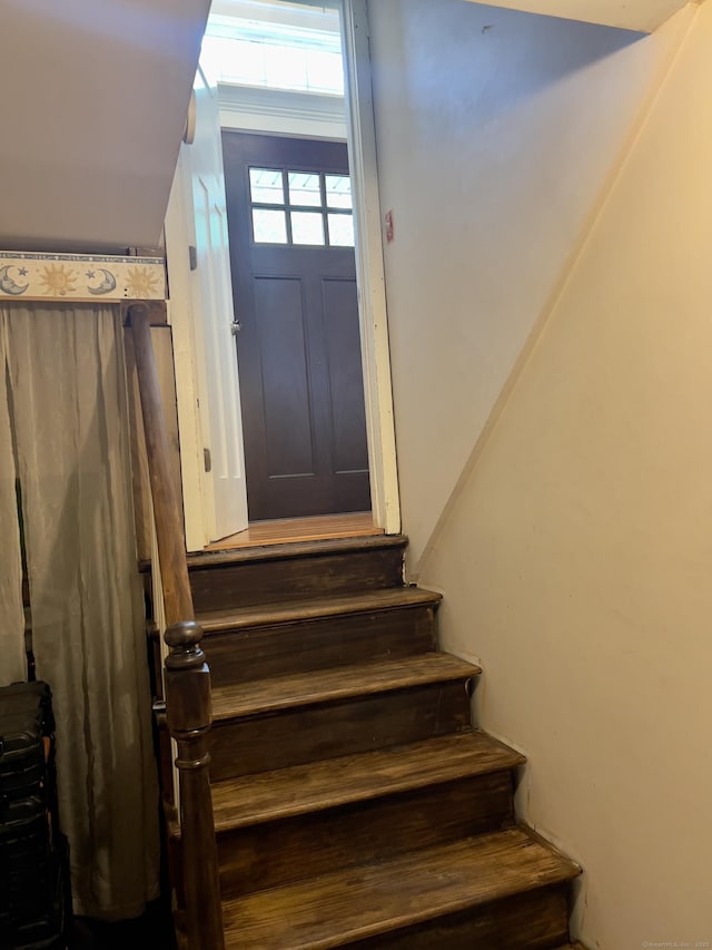view of stairs