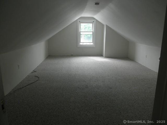 40 Wake St, Bridgeport, CT 06610 - additional living space featuring vaulted ceiling and carpet flooring