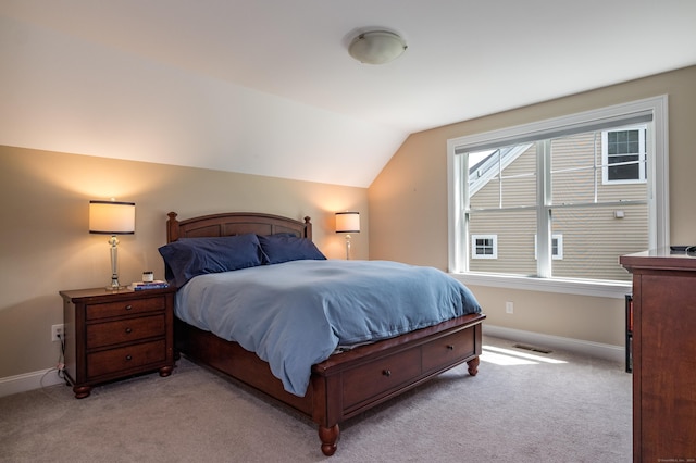 3 Prospect Rdg, Simsbury, CT 06070 - bedroom featuring lofted ceiling, light carpet, and baseboards