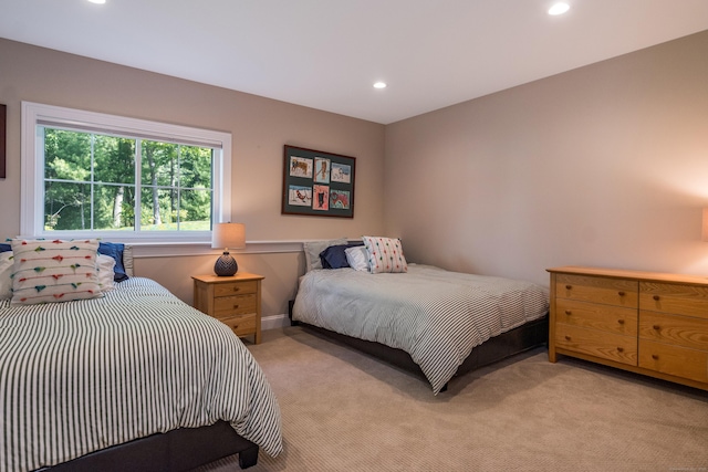 3 Prospect Rdg, Simsbury, CT 06070 - bedroom featuring light carpet, recessed lighting, and baseboards