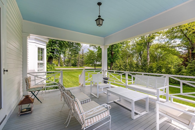 118 S St, Litchfield, CT 06759 - wooden deck featuring a yard and view of wooded area
