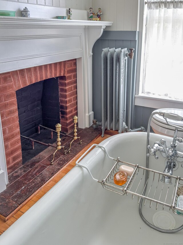 118 S St, Litchfield, CT 06759 - detailed view of a fireplace and radiator