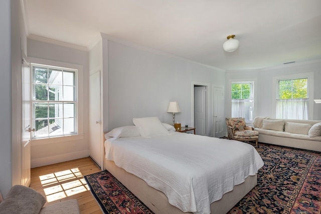 118 S St, Litchfield, CT 06759 - bedroom featuring crown molding and light wood finished floors
