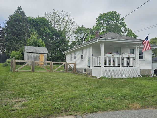 16 Walnut St (Pawcatuck), Unit Pawcatuck Stonington, CT 06379 - view of property exterior with a chimney and a porch