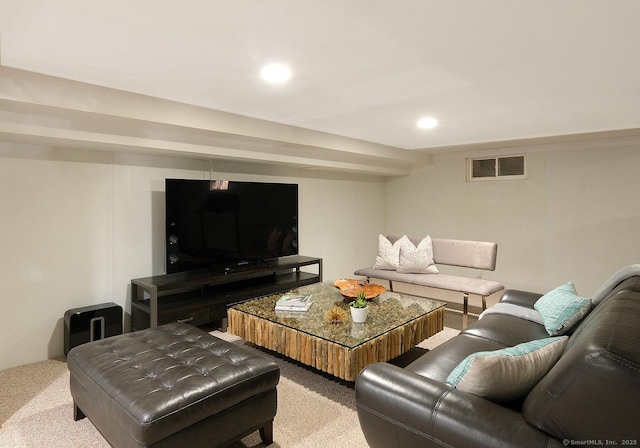 21 Perry St, Salisbury, CT 06039 - living area featuring carpet flooring and recessed lighting