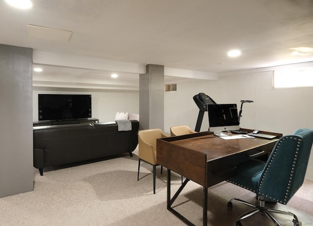 21 Perry St, Salisbury, CT 06039 - office with carpet flooring and recessed lighting