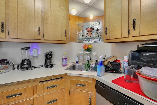 239 Glen St, New Britain, CT 06051 - kitchen with light countertops and dishwasher