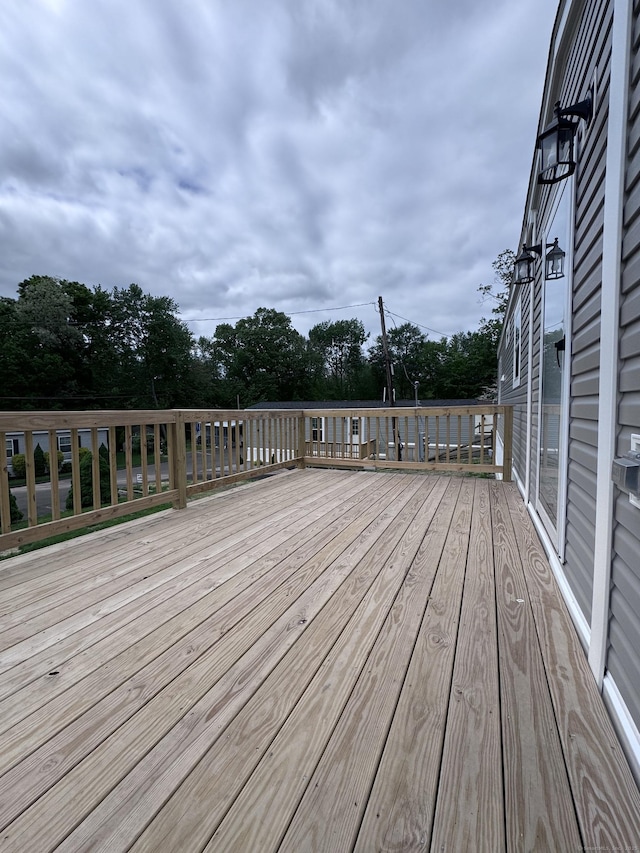 7 Middle Ter, Vernon, CT 06066 - deck with view of wooded area