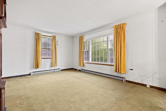 108 Gallivan Ln, Montville, CT 06382 - empty room with a baseboard radiator, healthy amount of natural light, and carpet