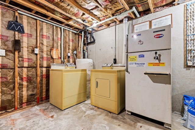 108 Gallivan Ln, Montville, CT 06382 - unfinished below grade area featuring washer and dryer