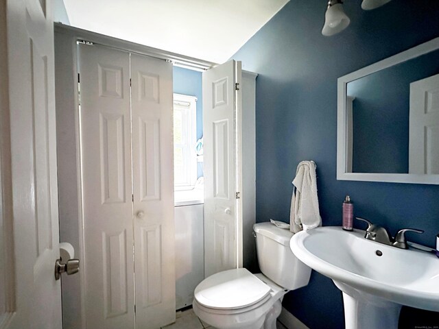 29 Hooker Rd, Bridgeport, CT 06610 - bathroom featuring toilet and a sink