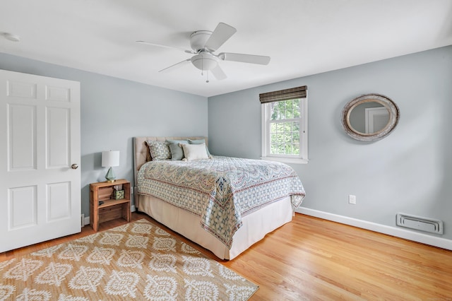 59 Ledyard Rd, West Hartford, CT 06117 - bedroom with wood finished floors, baseboards, and ceiling fan