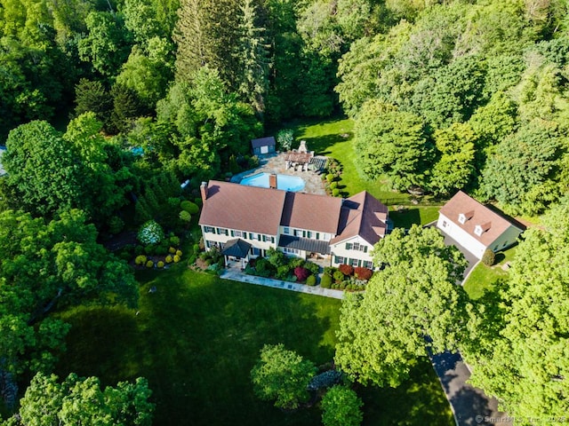 96 Norrans Ridge Dr, Ridgefield, CT 06877 - view of property location featuring a forest