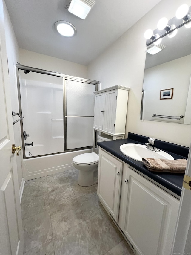 4 Cedar Grove Rd, Southington, CT 06489 - bathroom with vanity, toilet, and combined bath / shower with glass door