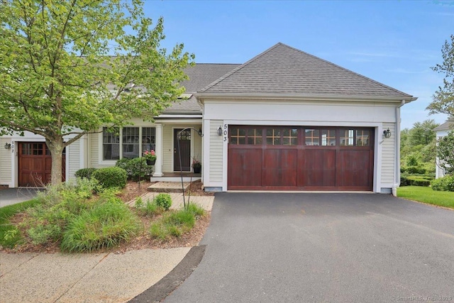 503 Dzen Way Unit 503, South Windsor, CT 06074 - view of front of home with asphalt driveway, a shingled roof, and a garage
