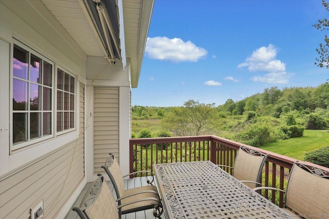 503 Dzen Way Unit 503, South Windsor, CT 06074 - wooden deck with outdoor dining area and a forest view