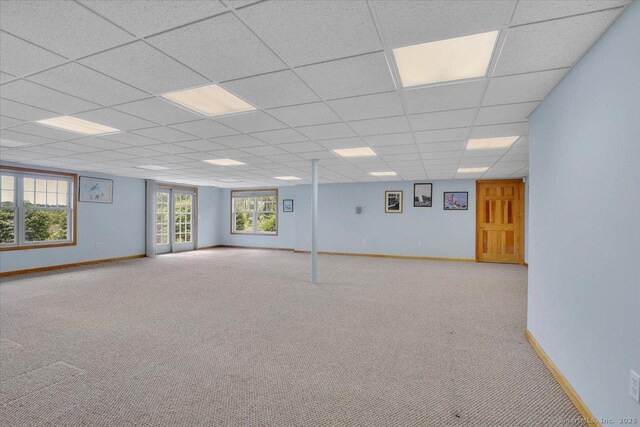 503 Dzen Way Unit 503, South Windsor, CT 06074 - carpeted empty room featuring baseboards and a drop ceiling