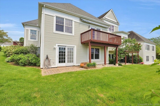 503 Dzen Way Unit 503, South Windsor, CT 06074 - back of house with a lawn and a wooden deck