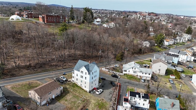 220 Kensington Ave, New Britain, CT 06051 - aerial view of property and surrounding area with nearby suburban area