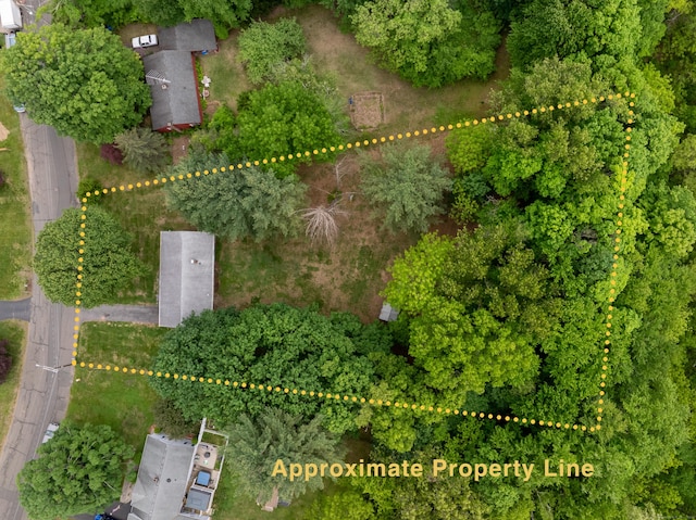 165 Scantic Meadow Rd, South Windsor, CT 06074 - aerial view of property's location featuring property parcel outlined
