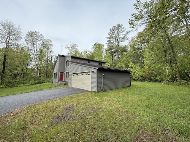 53 Bentley Cir, Goshen, CT 06756 - garage with asphalt driveway