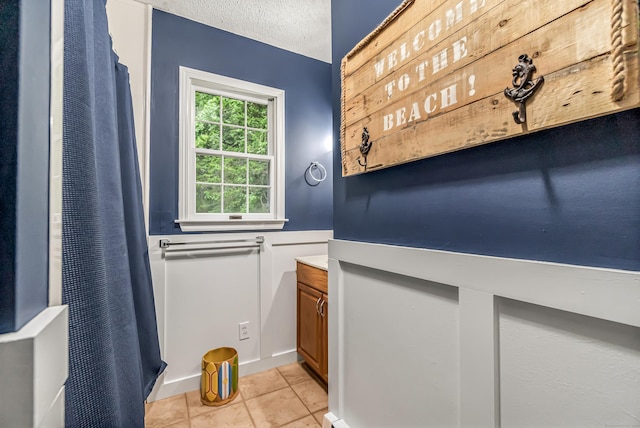 28 Blakeman Dr, Monroe, CT 06468 - bathroom with vanity, tile patterned flooring, and curtained shower