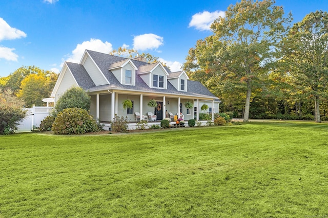 11 Pequot Ln, Hopkinton, Rhode Island, RI 02804 - cape cod home with covered porch and roof with shingles
