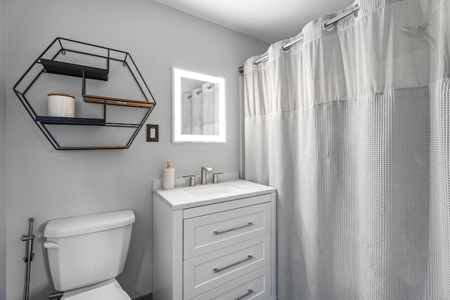38 Rossie St, Stonington, CT 06355 - bathroom with vanity and a shower with shower curtain