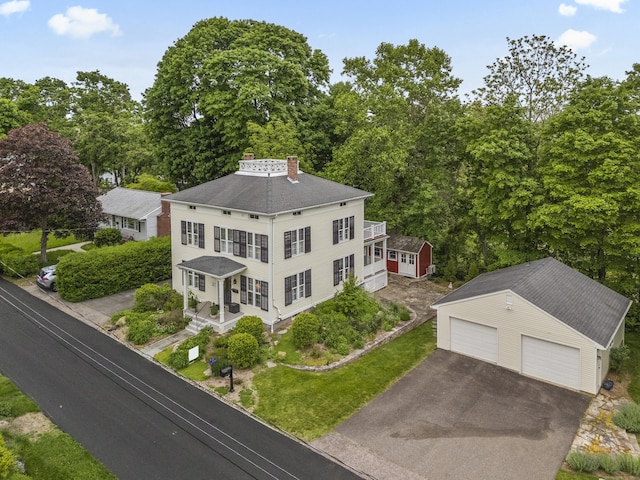 9 Rathbun Pl, Groton, CT 06355 - view from above of property featuring a tree filled landscape
