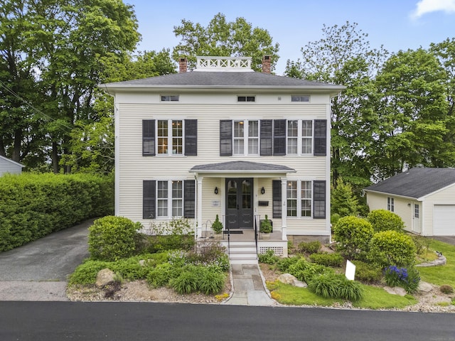 9 Rathbun Pl, Groton, CT 06355 - view of front of house with a chimney