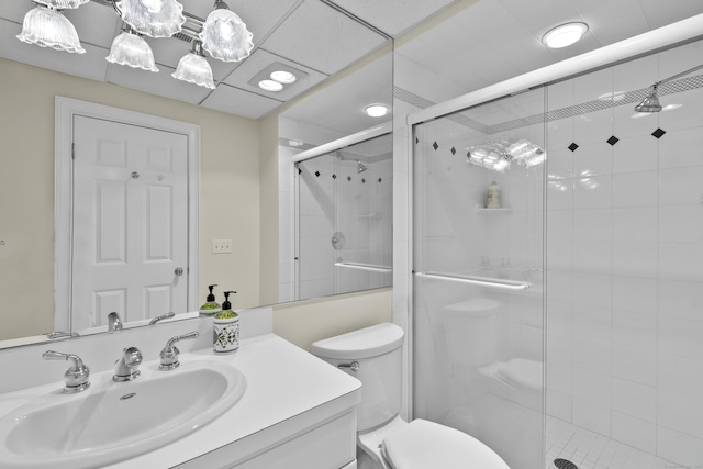 8 Hollow Oak Rd, Woodbridge, CT 06525 - bathroom featuring a shower stall and vanity