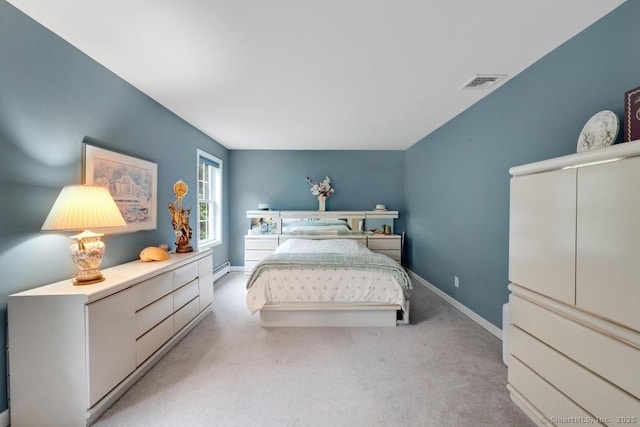 244 S St, Vernon, CT 06066 - bedroom with light colored carpet, baseboards, and baseboard heating