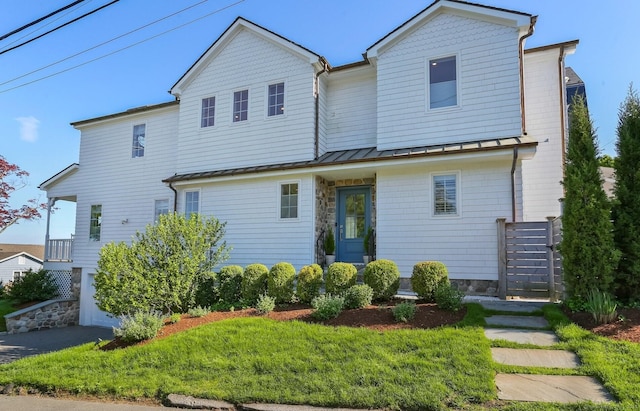 5 Compo Hill Ave, Westport, CT 06880 - view of front of home featuring a standing seam roof and metal roof