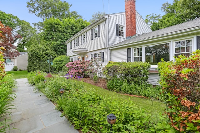 10 Crossland Pl, Norwalk, CT 06851 - view of front of home with a chimney