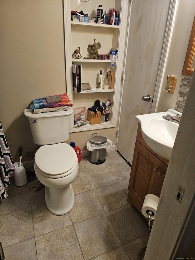 19 Polpis Ln Unit 19, Guilford, CT 06437 - bathroom featuring vanity, toilet, and tile patterned flooring