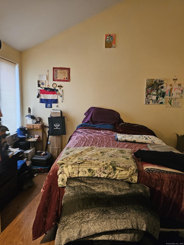 19 Polpis Ln Unit 19, Guilford, CT 06437 - bedroom featuring lofted ceiling and wood finished floors