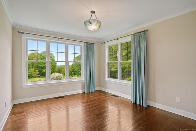 128 Chestnut Hill Rd, Killingworth, CT 06419 - empty room featuring crown molding and wood finished floors